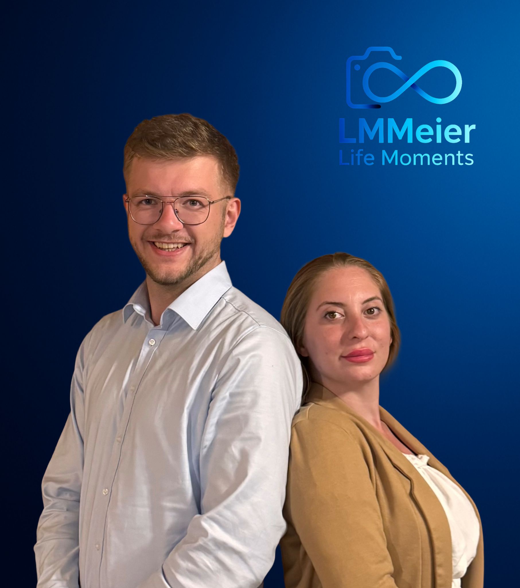 Lisa und Matthias, das Gründerteam von LMMeier aus Baar (ZG)