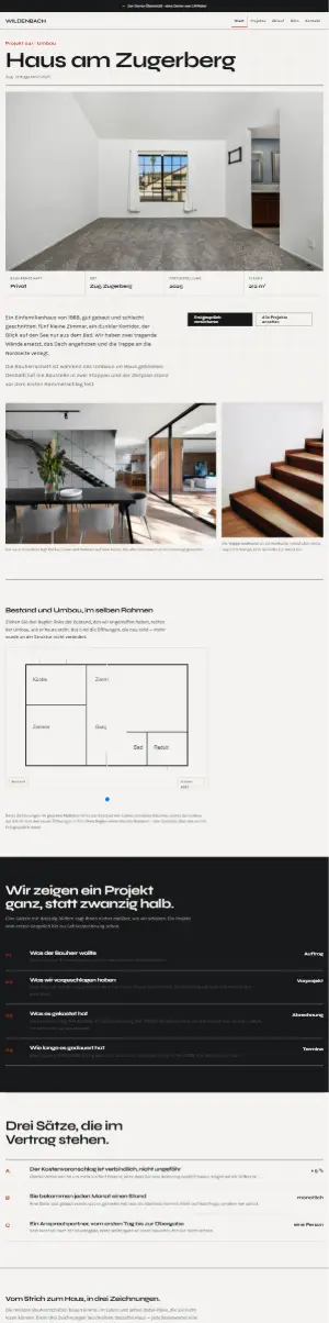 Vorschau der Demo-Website Wildenbach Architekten, Architektur und Planung