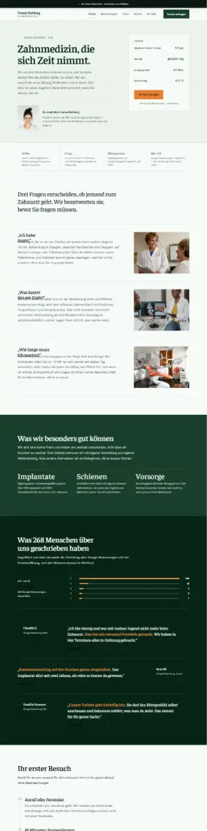 Vorschau der Demo-Website Praxis Rietberg, Arzt und Zahnarzt